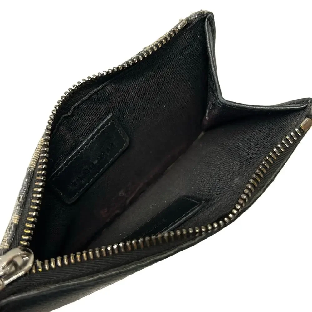 Christian Dior Oblique,Logogram Coin Case Cream Dark Navy Blue Gray Dior